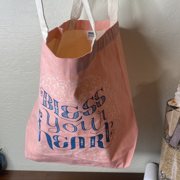 Bless your heart canvas shopping bag - Picture 3 of 3